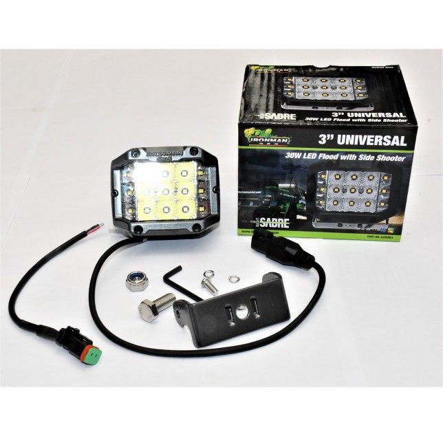 3 inch Universal led driving light with side shooters for off-road 4x4 vehicles