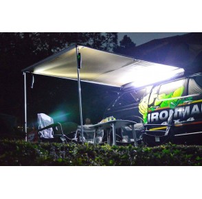 INSTANT AWNING 2M (L) X 2.5M (OUT) (INC. BRACKETS AND LED STRIP)
