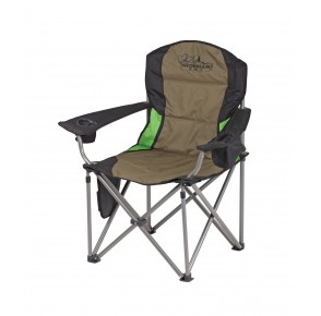 DELUXE SOFT ARM CAMPING CHAIR - 150KG RATED