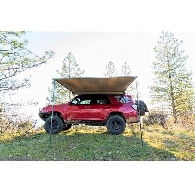 Car Vehicle Camping Instant side shade Awning with Brackets 2.5m (L) X 2.5m (Out) With LED Light Strip
