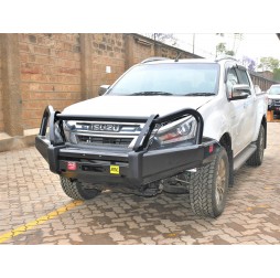 Isuzu RT50 4x4 Vehicle Airbag Compatible Black Steel Front Bull Bar Bumper Protector without Lights   