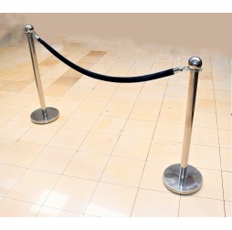 Stainless Steel Barriers Queue Que Stands with Rope and Belt