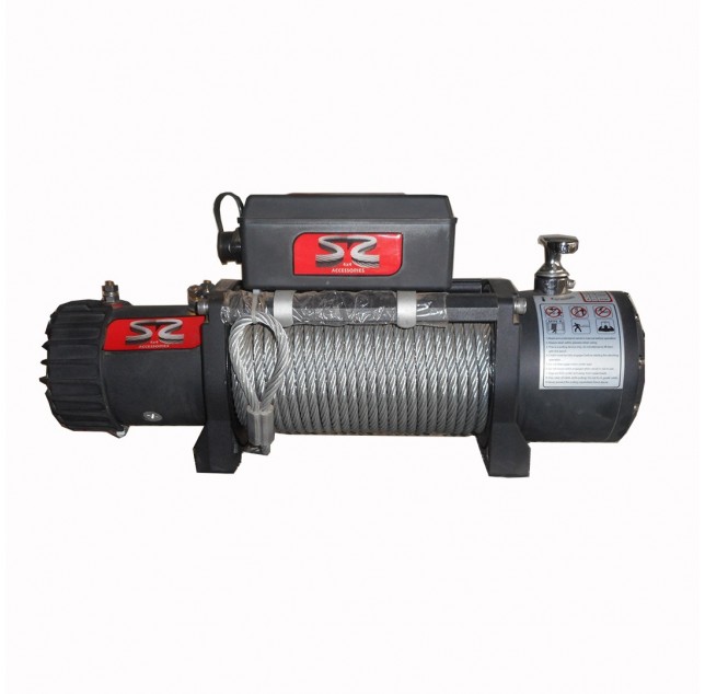 12000LBS SR Electric Winch with Synthetic Rope