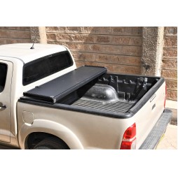 Aluminum Hard Tri Fold Tonneau Cover for Toyota Hilux Vigo Double Cabin Pickup