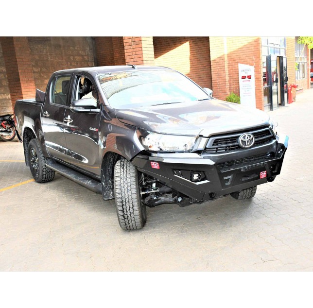 LD2 Front Bumper Bull Bar with LED Light and without Loops Hoops for Toyota Hilux Revo Rocco Pickup Truck 4x4 Vehicle