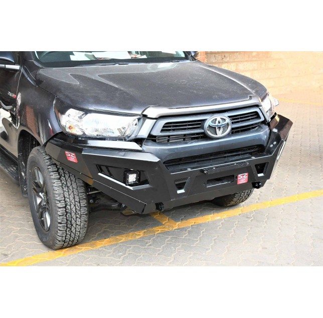 LD2 Front Bumper Bull Bar with LED Light and without Loops Hoops for Toyota Hilux Revo Rocco Pickup Truck 4x4 Vehicle